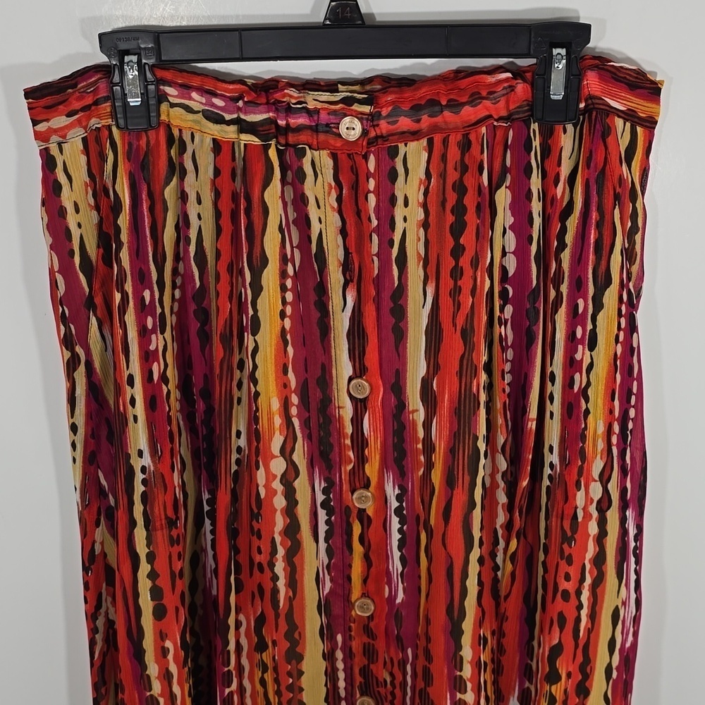 {Peter Nygard} Women's Button Front Animal Print Skirt - Size 10 - Picture 4 of 12